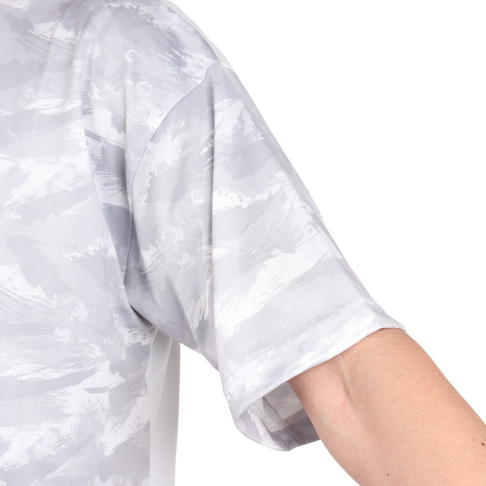 ジローム（GIRAUDM）（メンズ）ドライプラスクール SHINE BLOCK メッシュ半袖Tシャツ CT4S0016-TR863-GRSD WHT