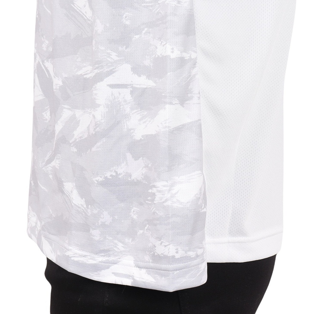ジローム（GIRAUDM）（メンズ）ドライプラスクール SHINE BLOCK メッシュ半袖Tシャツ CT4S0016-TR863-GRSD WHT