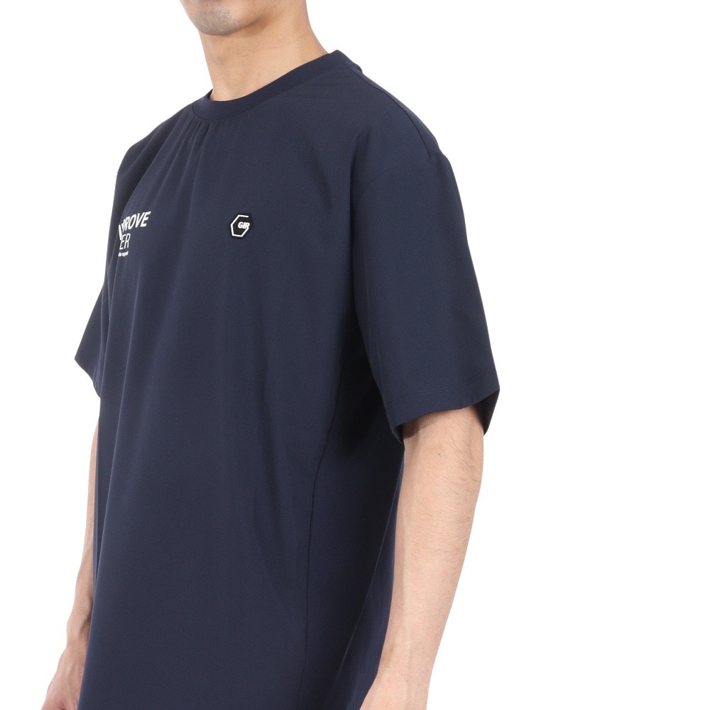 ジローム（GIRAUDM）（メンズ）絶耐撥水 UV WOVEN 半袖Tシャツ CT4S0074-TR863-GRSD NVY