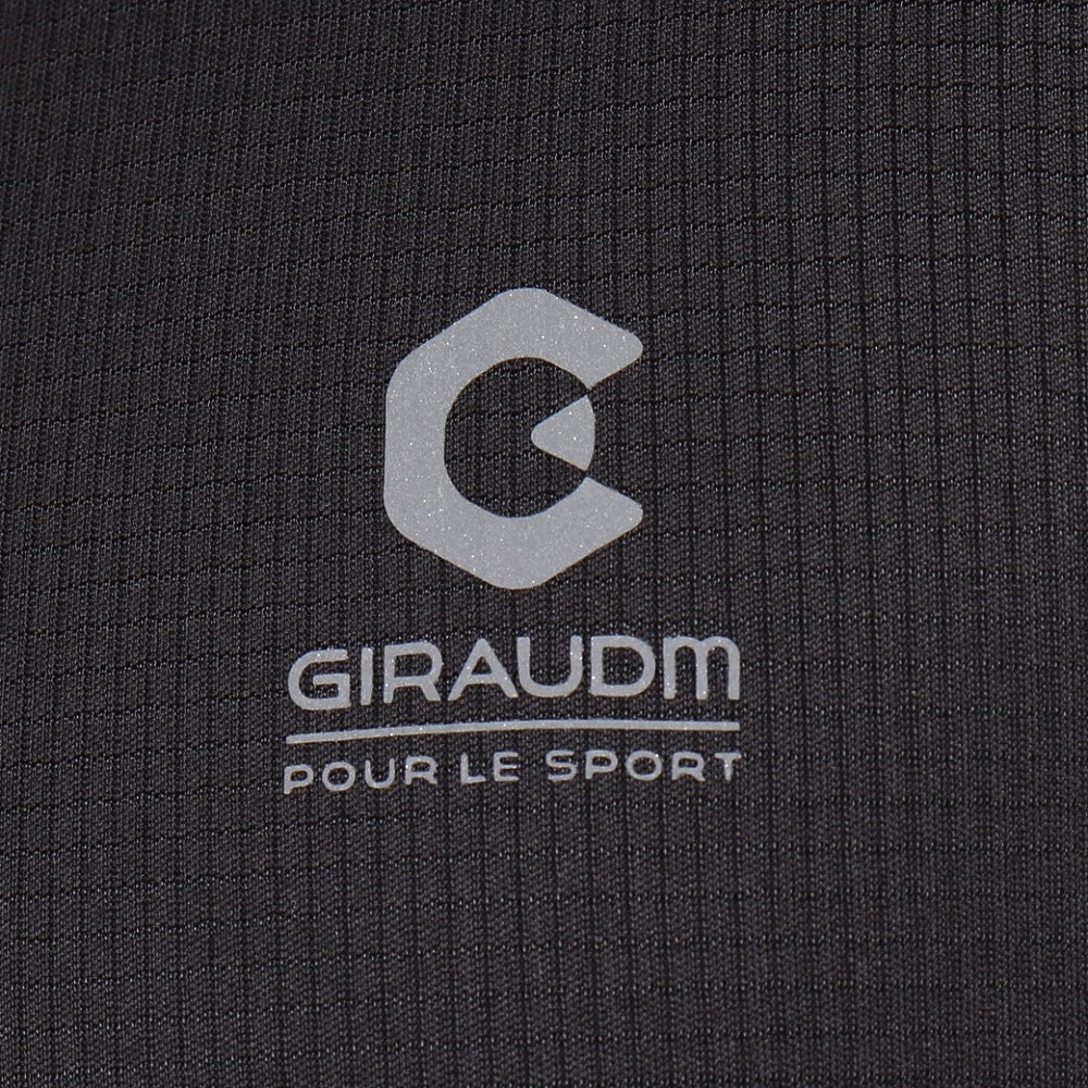 ジローム（GIRAUDM）（メンズ）ドライプラス グリッドメッシュ半袖Tシャツ CT4S0091-TR863-GRGC BLK