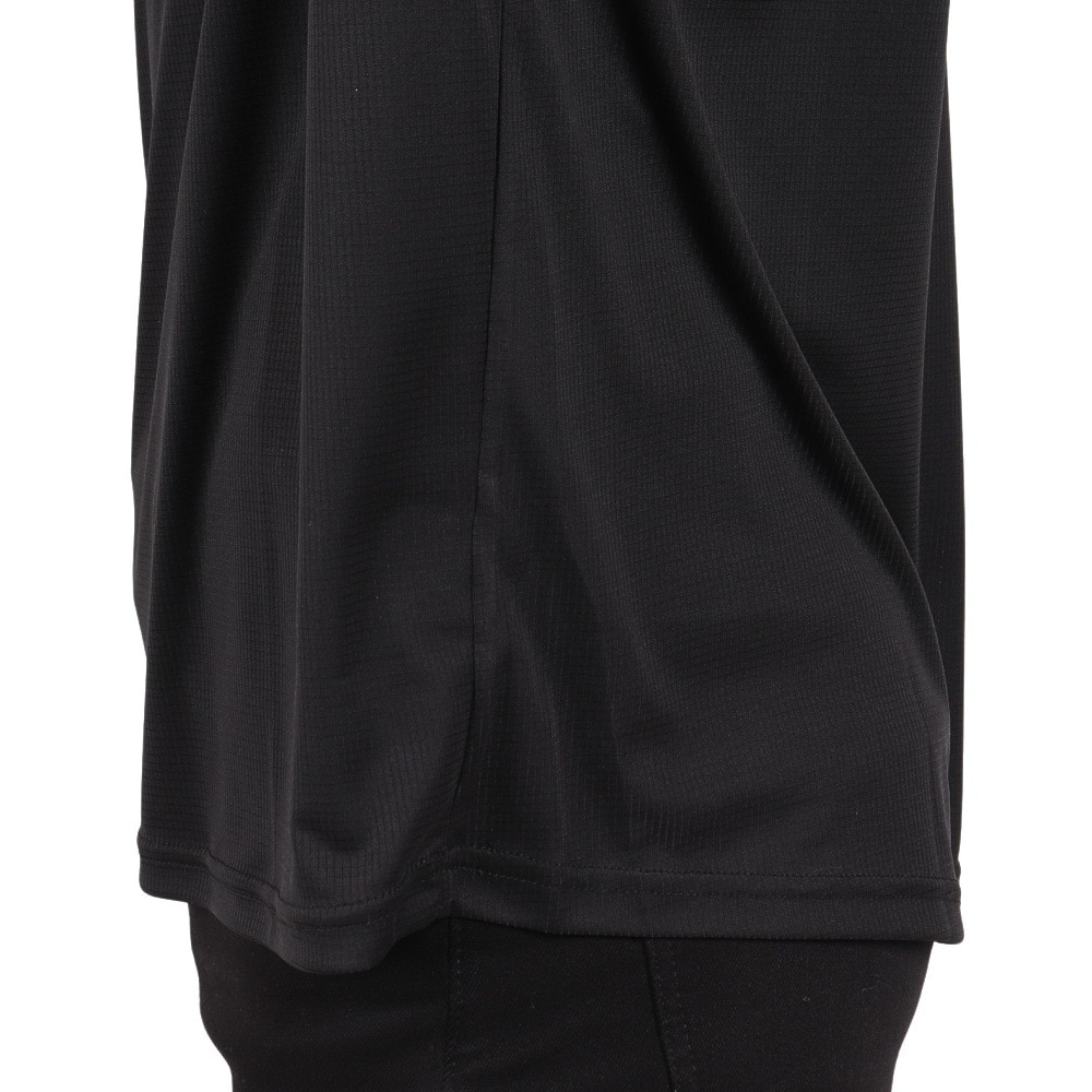 ジローム（GIRAUDM）（メンズ）ドライプラス グリッドメッシュ半袖Tシャツ CT4S0091-TR863-GRGC BLK