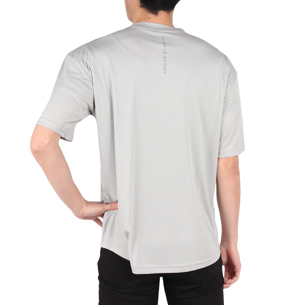 ジローム（GIRAUDM）（メンズ）ドライプラス グリッドメッシュ半袖Tシャツ CT4S0091-TR863-GRGC GRY