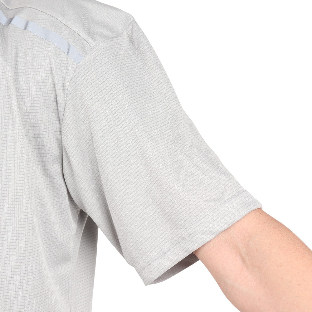 ジローム（GIRAUDM）（メンズ）ドライプラス グリッドメッシュ半袖Tシャツ CT4S0091-TR863-GRGC GRY
