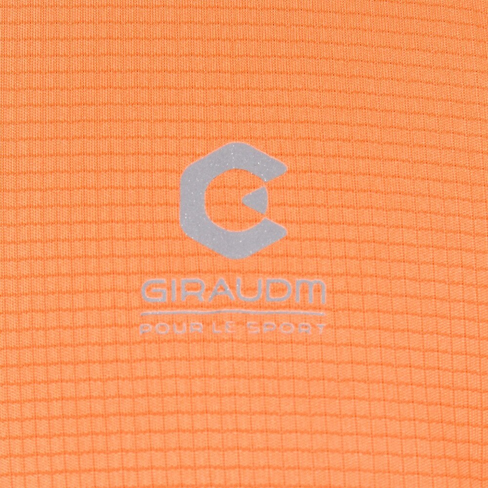 ジローム（GIRAUDM）（メンズ）ドライプラス グリッドメッシュ半袖Tシャツ CT4S0091-TR863-GRGC ORG
