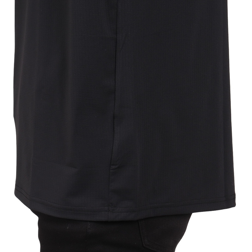 ジローム（GIRAUDM）（メンズ）ワッフルメッシュ半袖Tシャツ CT4S0092-TR863-GRGC BLK