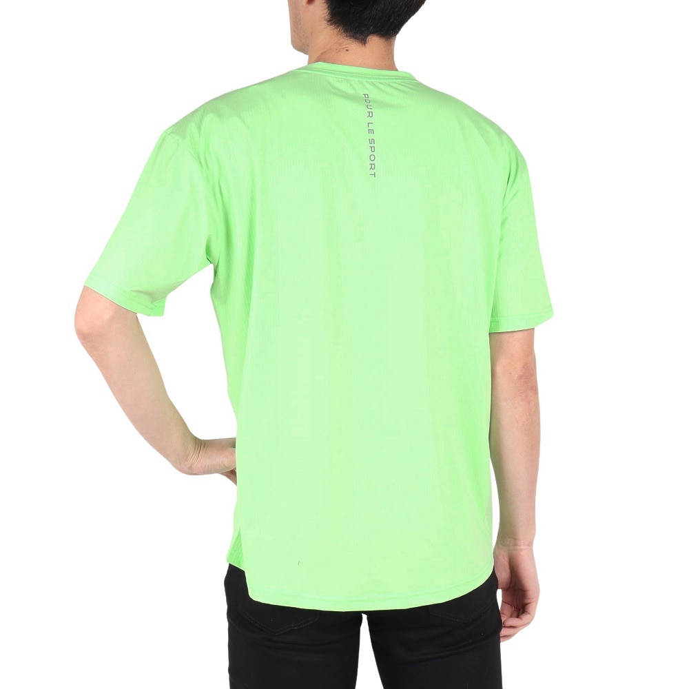 ジローム（GIRAUDM）（メンズ）ワッフルメッシュ半袖Tシャツ CT4S0092-TR863-GRGC GRN