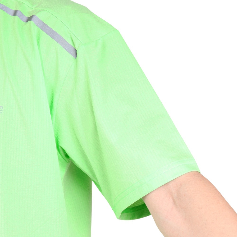 ジローム（GIRAUDM）（メンズ）ワッフルメッシュ半袖Tシャツ CT4S0092-TR863-GRGC GRN