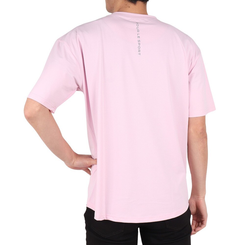 ジローム（GIRAUDM）（メンズ）ワッフルメッシュ半袖Tシャツ CT4S0092-TR863-GRGC PNK