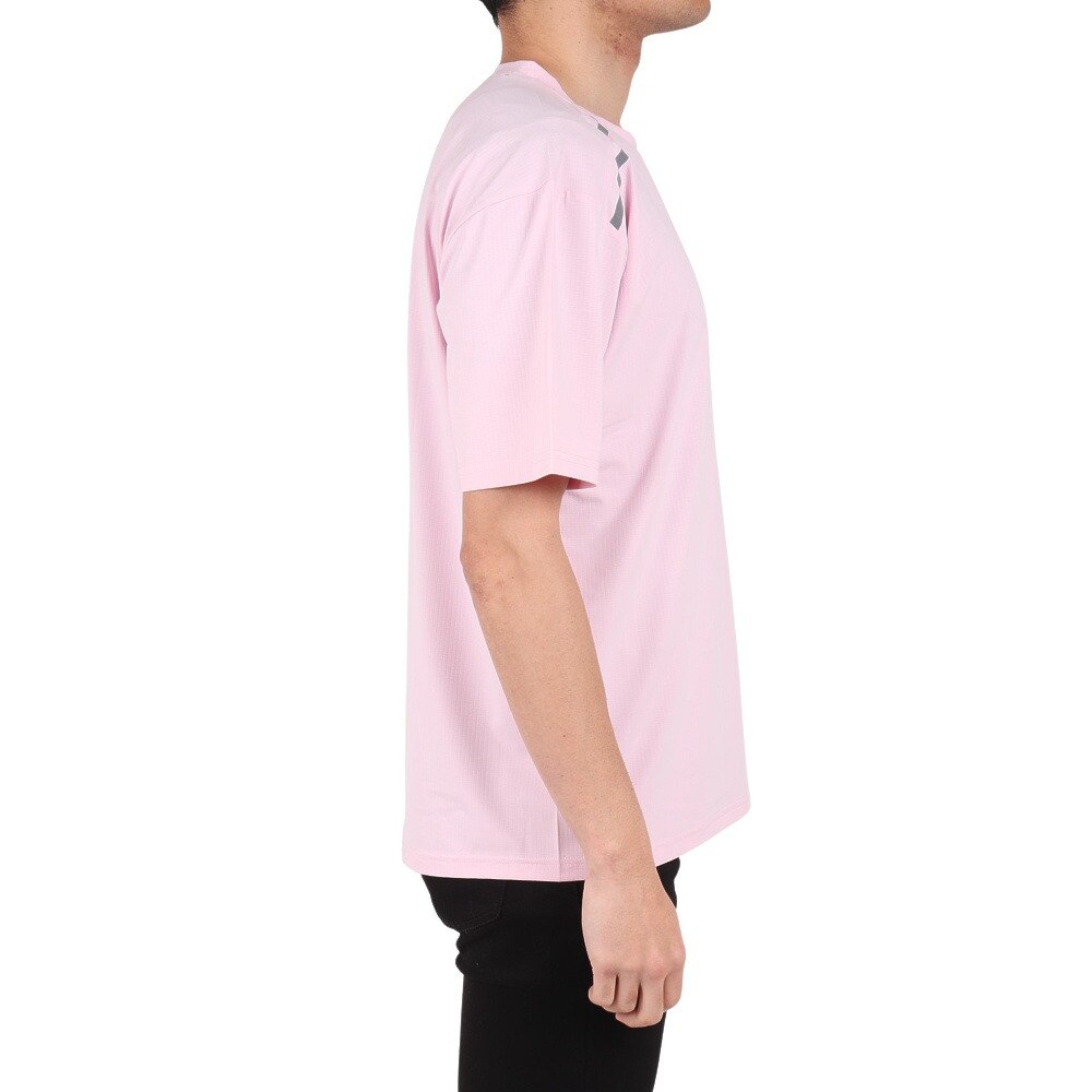 ジローム（GIRAUDM）（メンズ）ワッフルメッシュ半袖Tシャツ CT4S0092-TR863-GRGC PNK