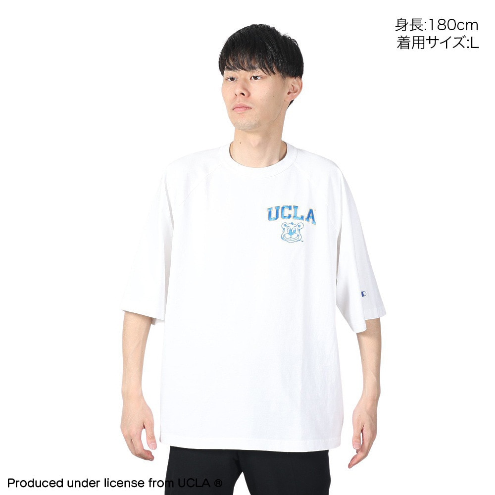 チャンピオン-ヘリテイジ（CHAMPION-HERITAGE）（メンズ）USA ティーテンイレブン カレッジ グラフィック ラグラン 半袖Tシャツ C5-Z307 010
