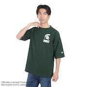 (メンズ)USA ティーテンイレブン カレッジ グラフィック ラグラン 半袖Tシャツ C5-Z307 560