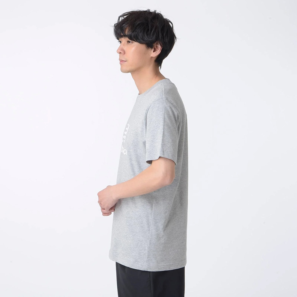 ニューバランス（new balance）（メンズ）大谷選手着用モデル Stacked Logo ショートスリーブTシャツ MT41502AG
