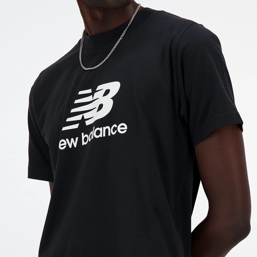 ニューバランス（new balance）（メンズ）大谷選手着用モデル Stacked Logo ショートスリーブTシャツ MT41502BK