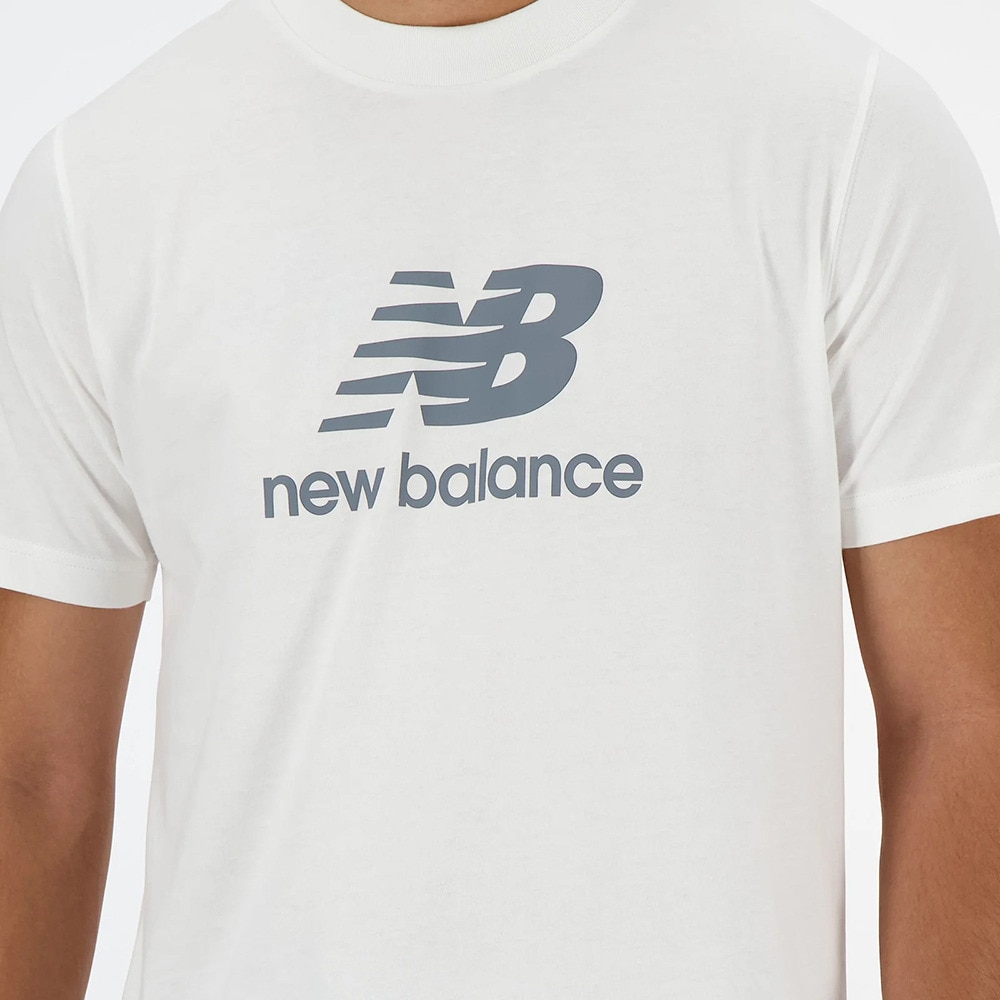 ニューバランス（new balance）（メンズ）大谷選手着用カラー Stacked Logo ショートスリーブTシャツ MT41502WT