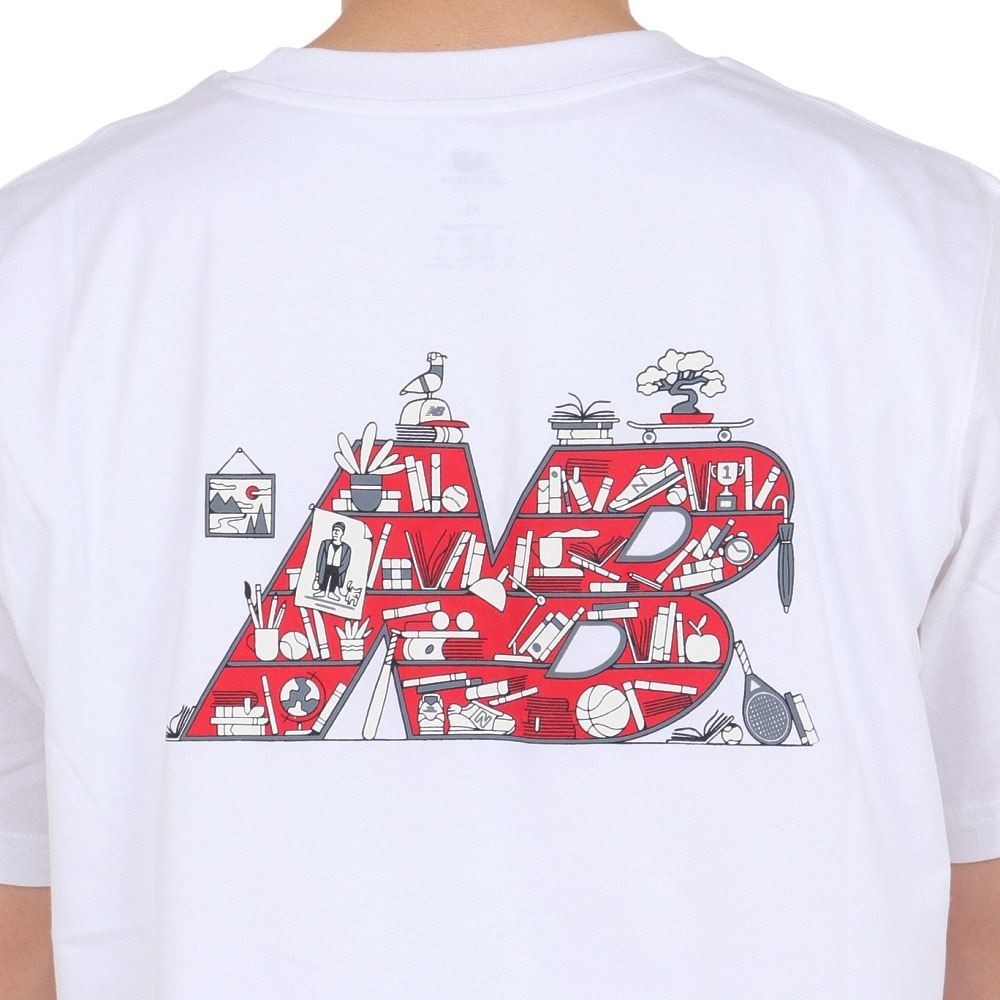 ニューバランス（new balance）（メンズ）New Balance Bookshelf ショートスリーブTシャツ MT41586WT