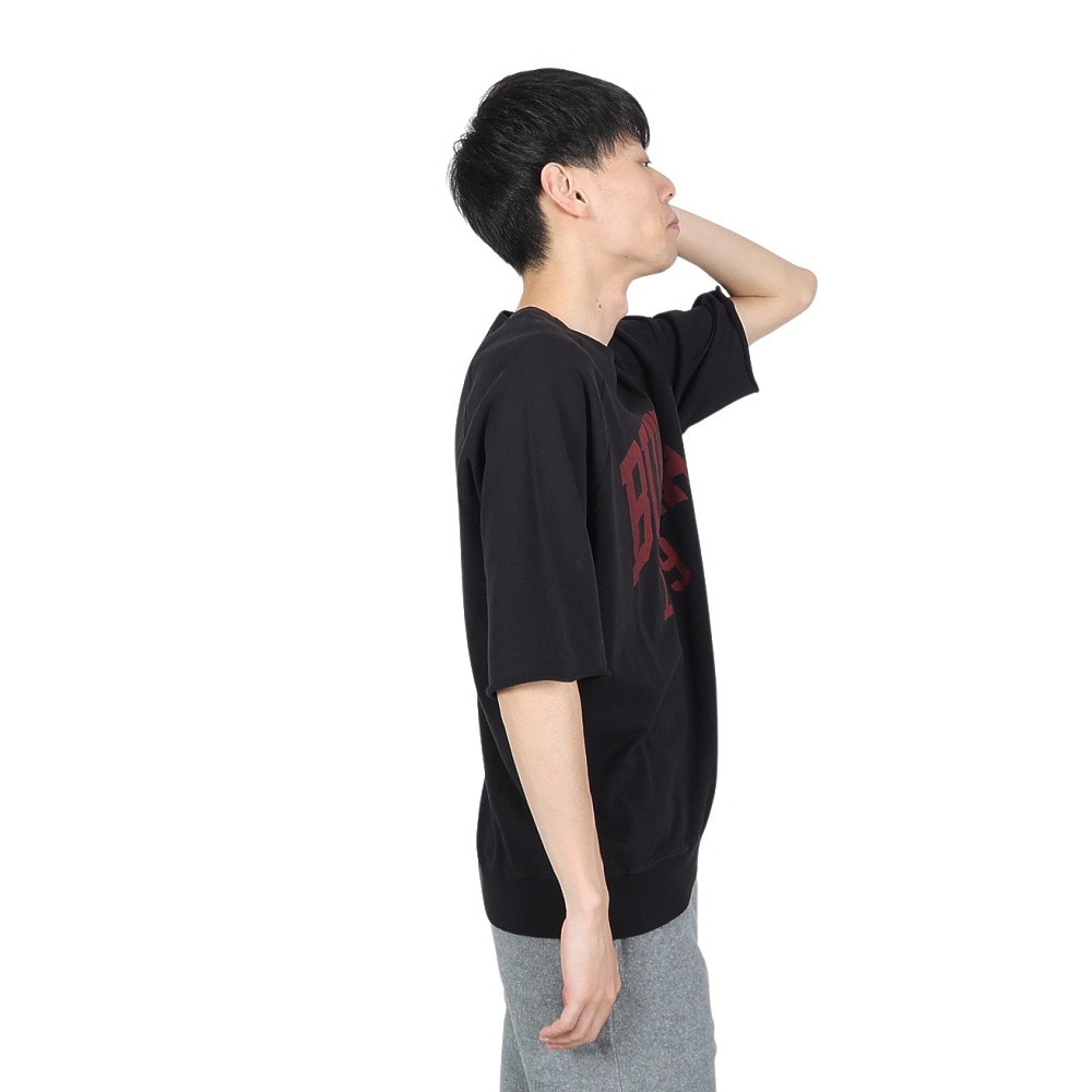 バクタ（BUKTA）（メンズ）裾リブミニ裏毛 半袖Ｔシャツ BU2345806 19 BLACK
