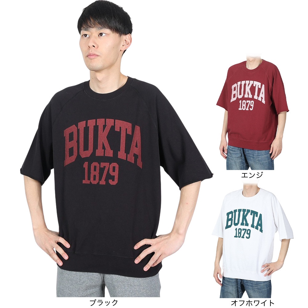 バクタ（BUKTA）（メンズ）裾リブミニ裏毛 半袖Ｔシャツ BU2345806 19 BLACK