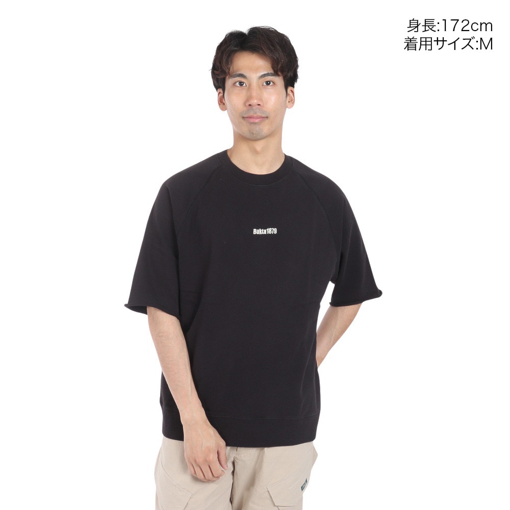 バクタ（BUKTA）（メンズ）裾リブミニ裏毛 半袖Tシャツ BU2345807:19:BLACK