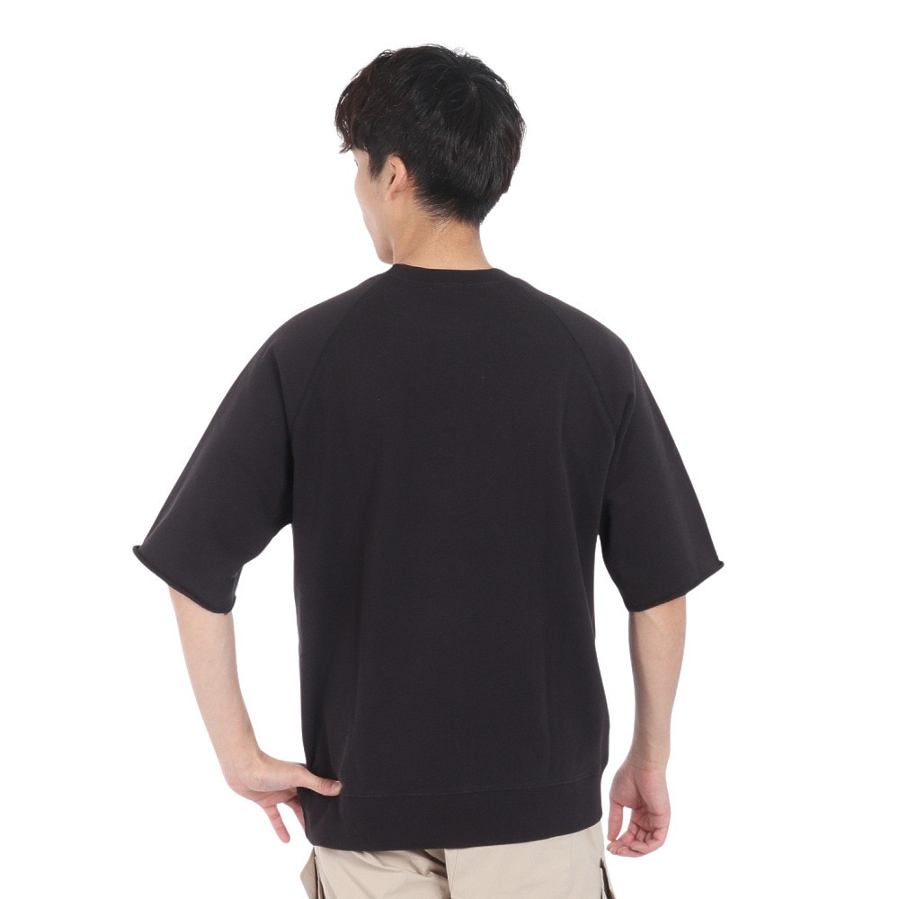 バクタ（BUKTA）（メンズ）裾リブミニ裏毛 半袖Tシャツ BU2345807:19:BLACK