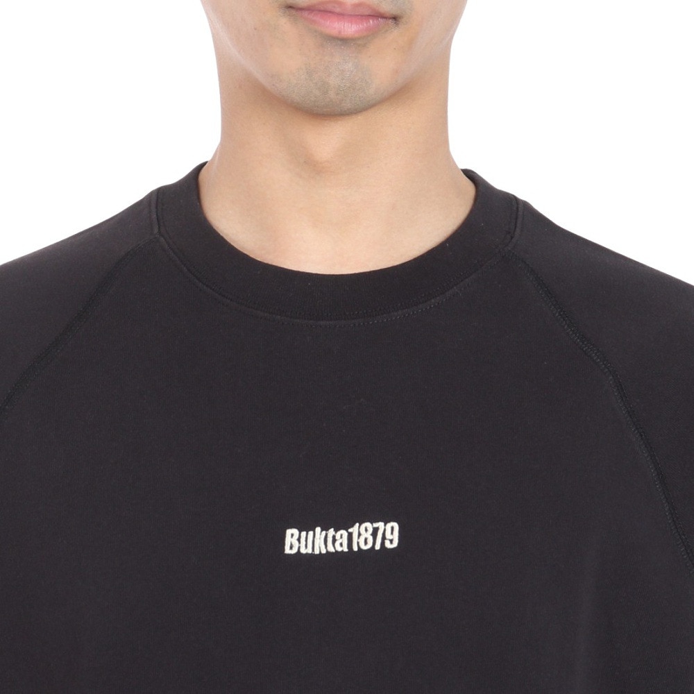 バクタ（BUKTA）（メンズ）裾リブミニ裏毛 半袖Tシャツ BU2345807:19:BLACK