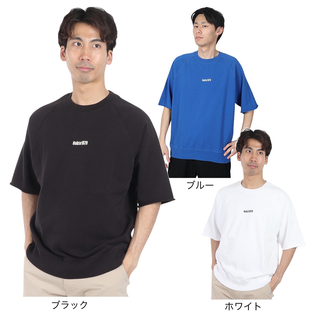 バクタ（BUKTA）（メンズ）裾リブミニ裏毛 半袖Tシャツ BU2345807:19:BLACK