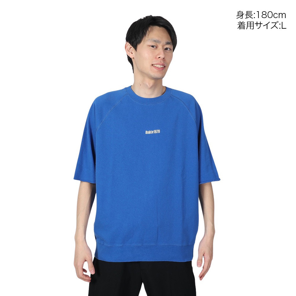 バクタ（BUKTA）（メンズ）裾リブミニ裏毛 半袖Tシャツ BU2345807 74 BLUE