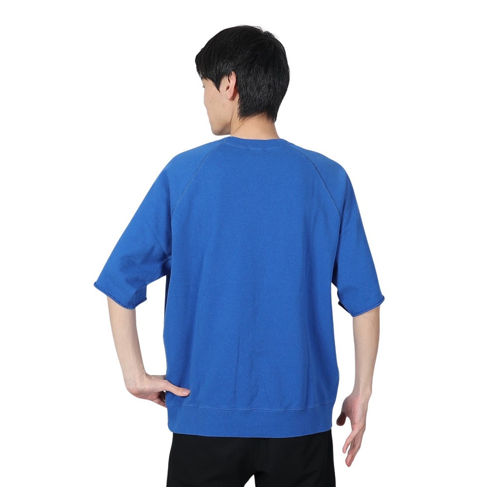 バクタ（BUKTA）（メンズ）裾リブミニ裏毛 半袖Tシャツ BU2345807 74 BLUE