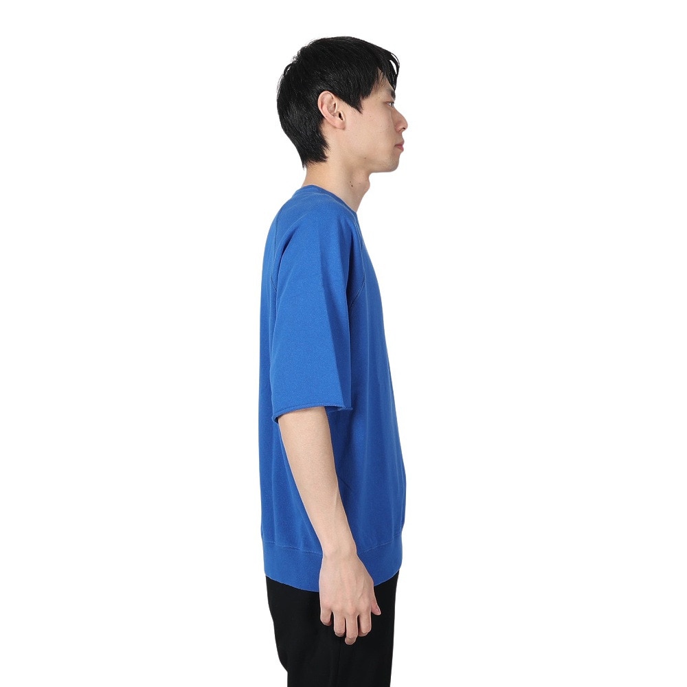 バクタ（BUKTA）（メンズ）裾リブミニ裏毛 半袖Tシャツ BU2345807 74 BLUE