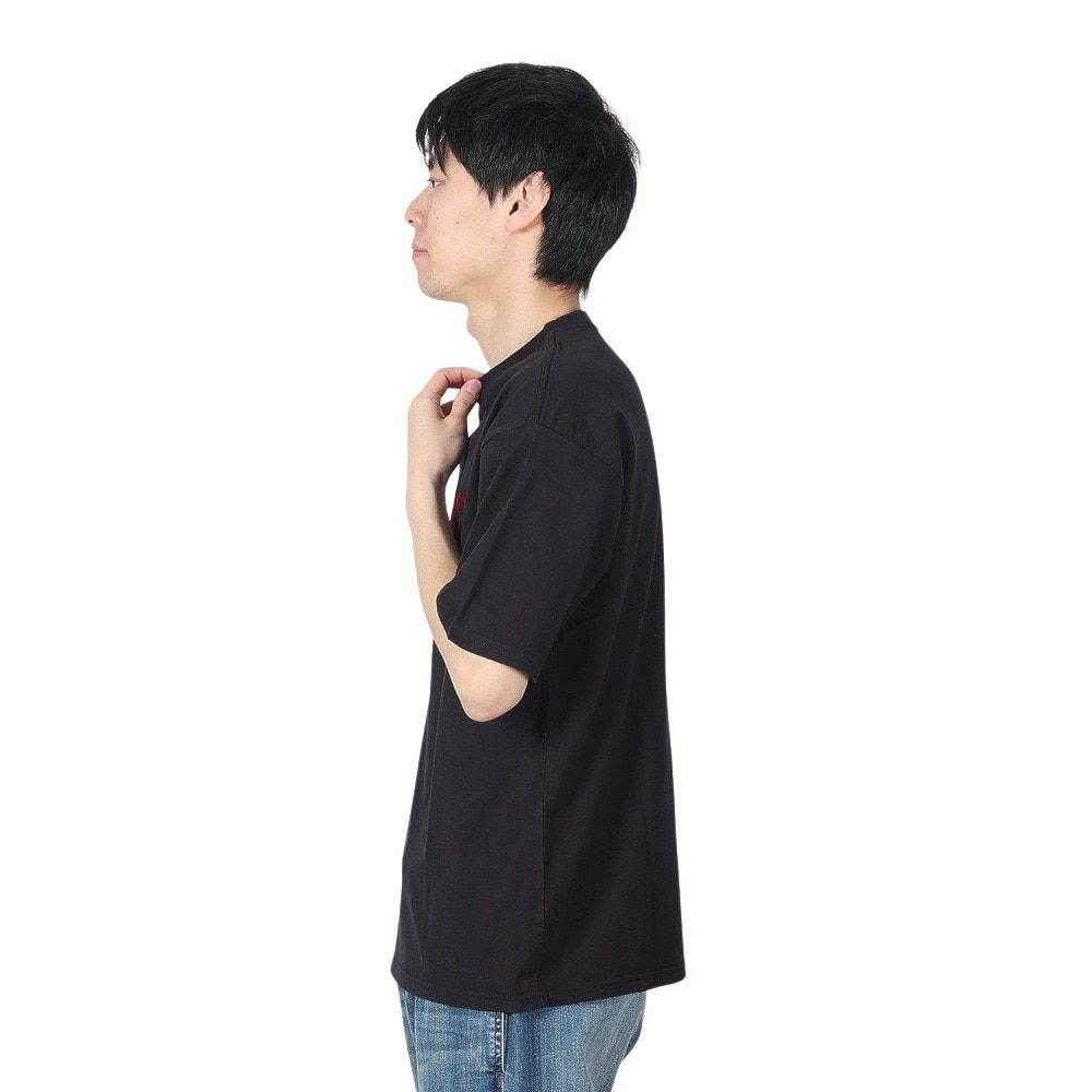 バクタ（BUKTA）（メンズ）プリント 半袖Tシャツ BU2345809:19:BLACK