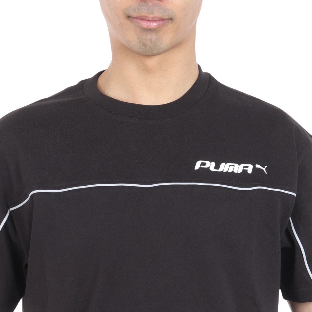 プーマ（PUMA）（メンズ）CORE HERITAGE MX グラフィック 半袖Tシャツ 680669 01 BLK