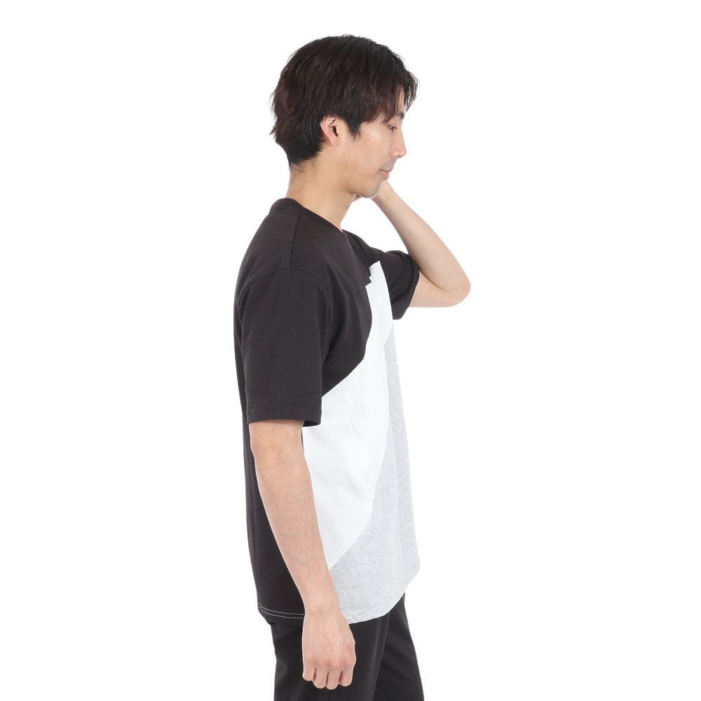 プーマ（PUMA）（メンズ）POWER MX 半袖カラーブロックTシャツ 681074 01 BLK