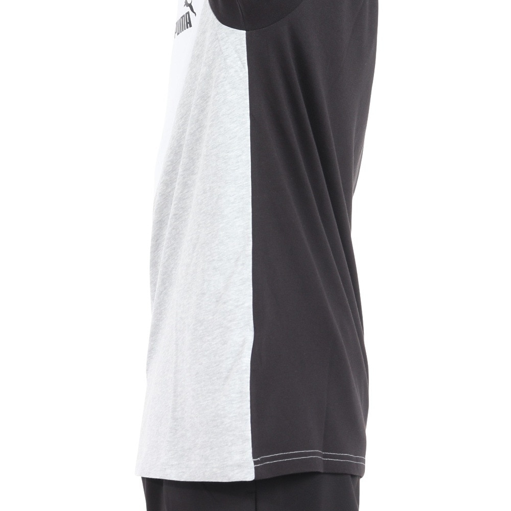プーマ（PUMA）（メンズ）POWER MX 半袖カラーブロックTシャツ 681074 01 BLK