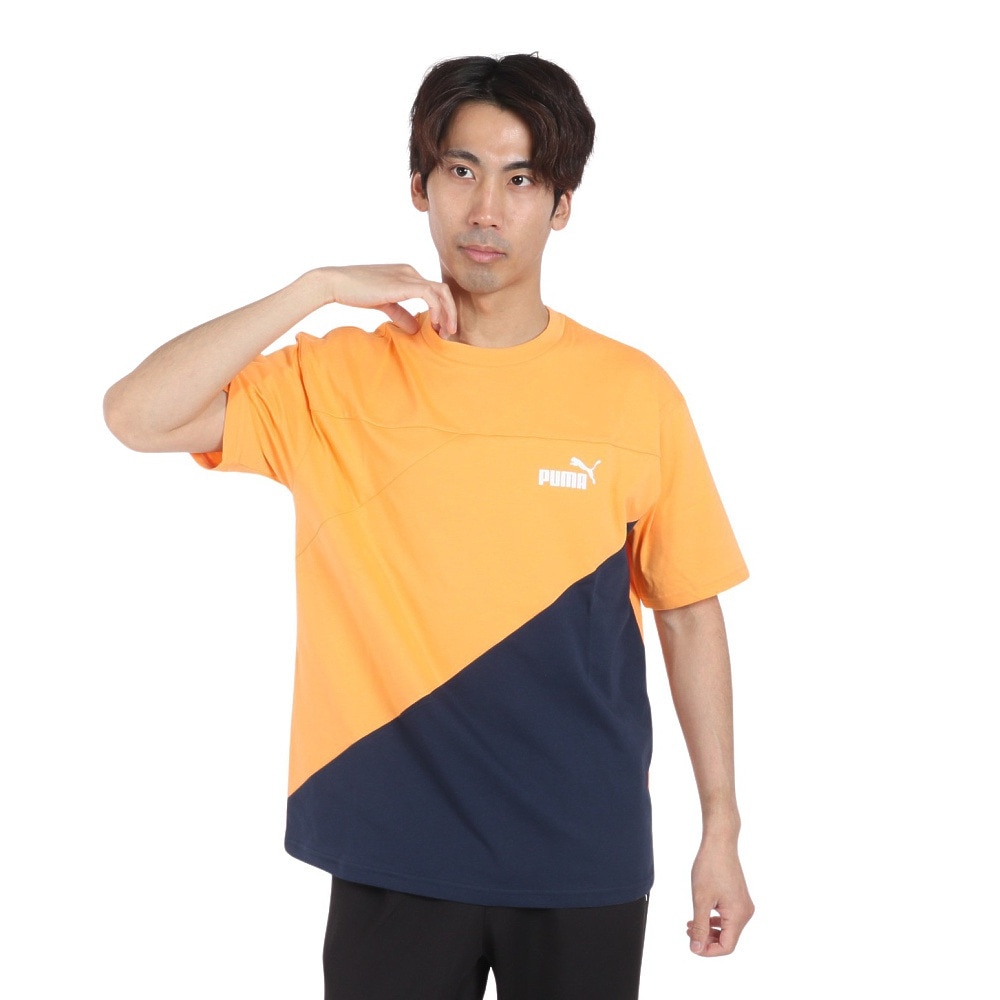 プーマ(PUMA)(メンズ)POWER MX 半袖カラーブロックTシャツ プーマ(PUMA)(メンズ)POWER MX 半袖カラーブロックTシャツ
