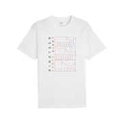 プーマ（PUMA）（メンズ）グラフィックス トリプル NO1 ロゴ 半袖 Tシャツ 681156 02 WHT