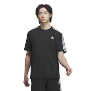 (メンズ)エッセンシャルズ プラス ルーズフィット スリーストライプス 半袖Tシャツ KWE96-JF3915