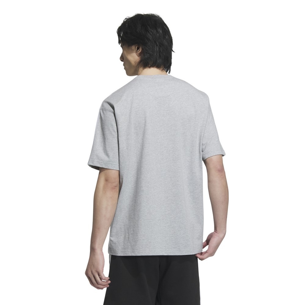 アディダス（adidas）（メンズ）エッセンシャルズ プラス ルーズフィット スリーストライプス 半袖Tシャツ KWE96-JF3918