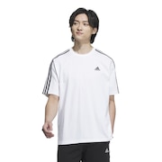 アディダス（adidas）（メンズ）エッセンシャルズプラス ルーズフィット スリーストライプス 半袖Tシャツ KWE96-JF3946