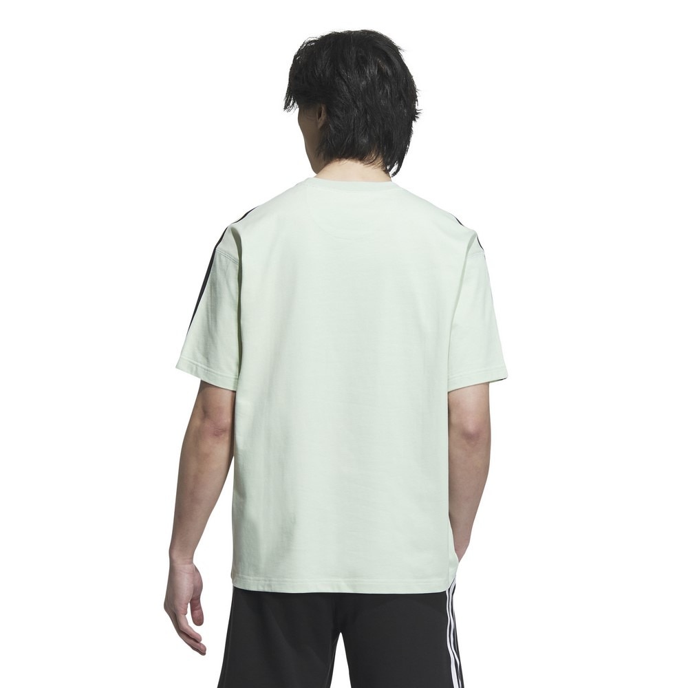 アディダス（adidas）（メンズ）エッセンシャルズ プラス ルーズフィット スリーストライプス 半袖Tシャツ KWE96-JF3949