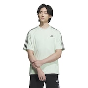 アディダス（adidas）（メンズ）エッセンシャルズ プラス ルーズフィット スリーストライプス 半袖Tシャツ KWE96-JF3949