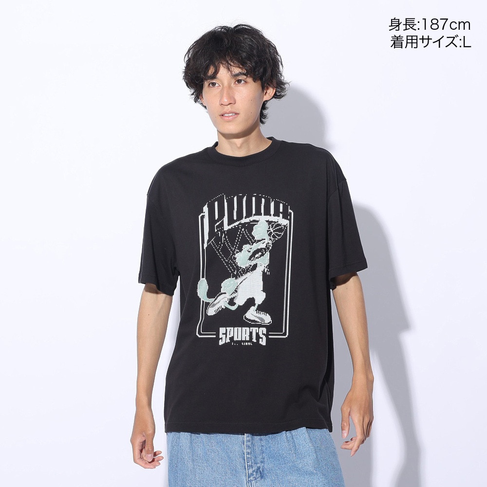 プーマ（PUMA）（メンズ）SUPER PUMA Tシャツ 半袖 682488 01 BLK