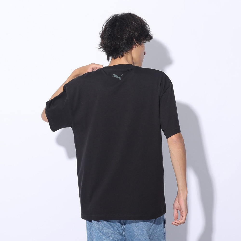 プーマ（PUMA）（メンズ）SUPER PUMA Tシャツ 半袖 682488 01 BLK