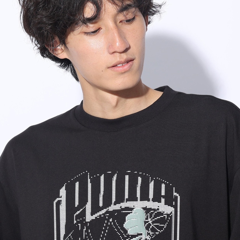 プーマ（PUMA）（メンズ）SUPER PUMA Tシャツ 半袖 682488 01 BLK