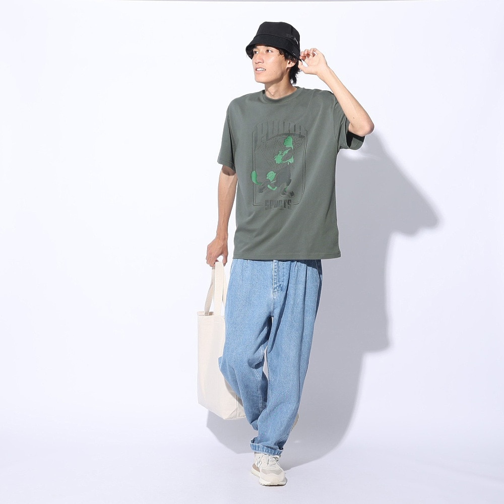 プーマ（PUMA）（メンズ）SUPER PUMA Tシャツ 半袖 682488 80 GRY