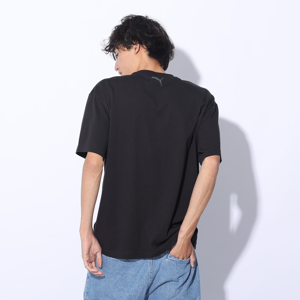 プーマ（PUMA）（メンズ）SUPER PUMA リラックス Tシャツ 半袖 682824 01 BLK