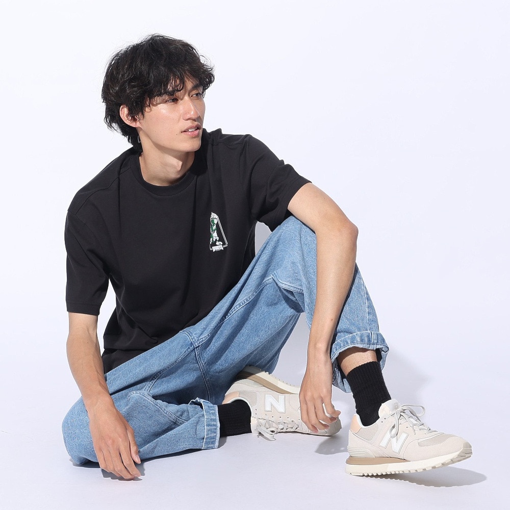 プーマ（PUMA）（メンズ）SUPER PUMA リラックス Tシャツ 半袖 682824 01 BLK