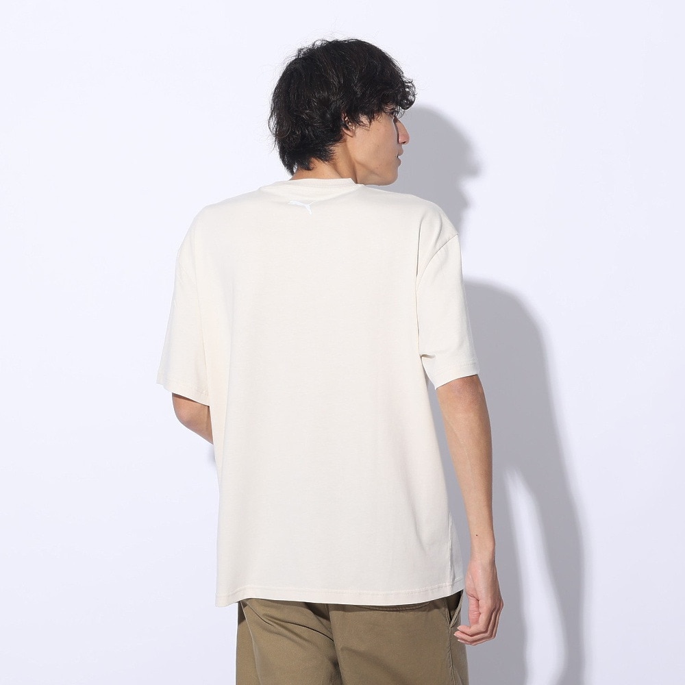 プーマ（PUMA）（メンズ）SUPER PUMA リラックス Tシャツ 半袖 682824 87 BEG