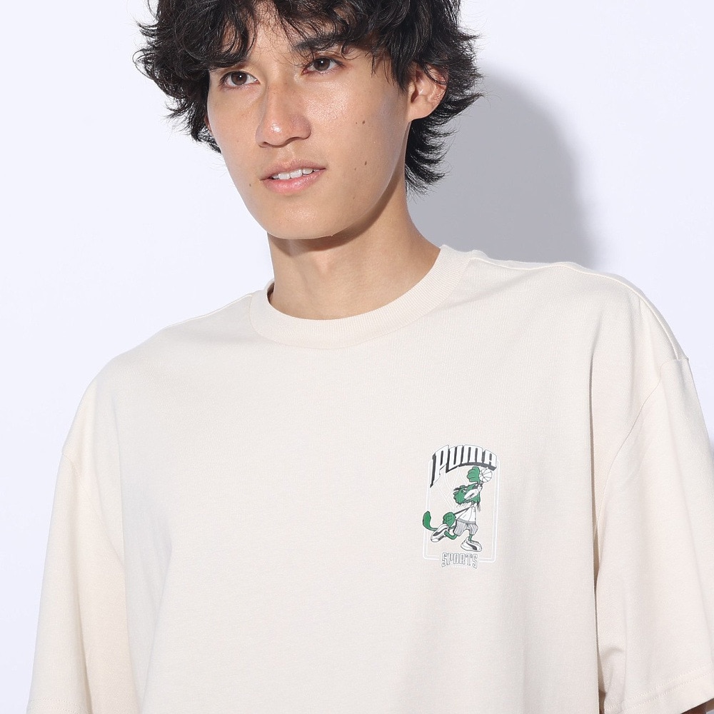 プーマ（PUMA）（メンズ）SUPER PUMA リラックス Tシャツ 半袖 682824 87 BEG