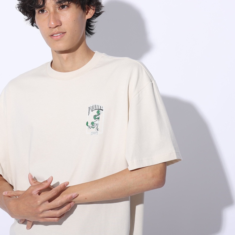 プーマ（PUMA）（メンズ）SUPER PUMA リラックス Tシャツ 半袖 682824 87 BEG