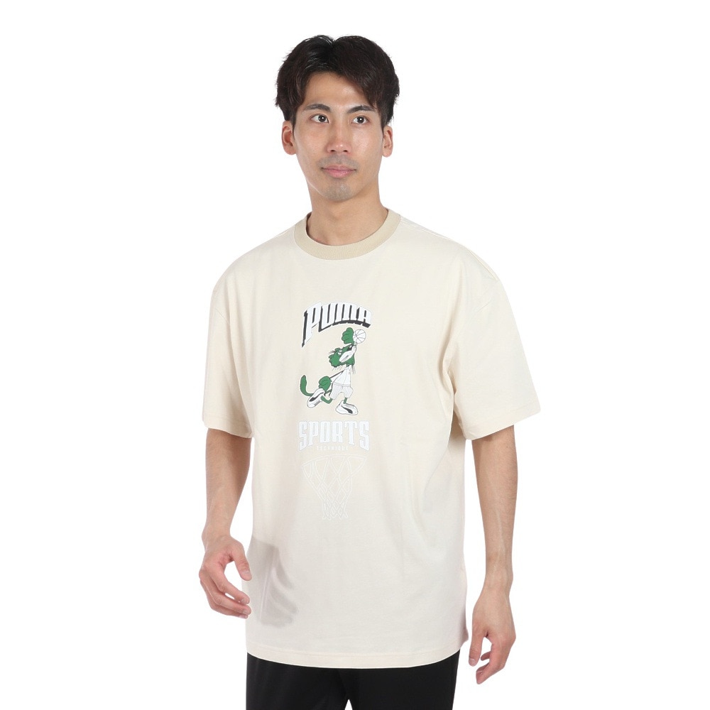 プーマ（PUMA）（メンズ）SUPER PUMA 半袖 Tシャツ 682825 87 BEG