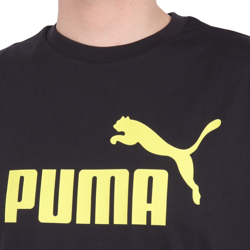 プーマ（PUMA）（メンズ）ESS+ MX NO1 ロゴ リラックス 半袖 Tシャツ 680695 01 BLK